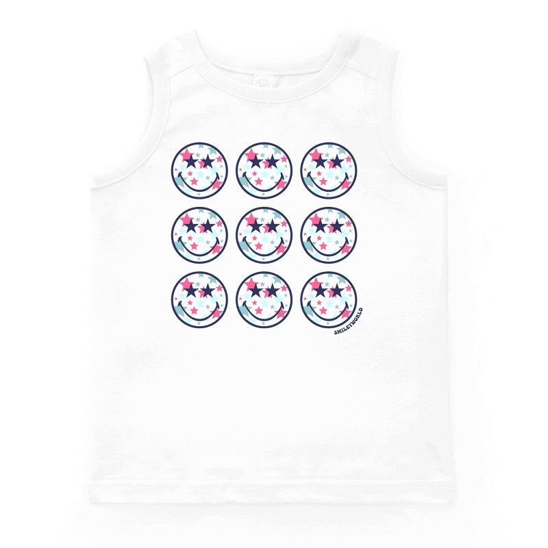 بلوزة شبابية بدون أكمام بنقشة نجوم وطنية من متجر جونيبر