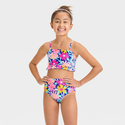 Girls' Floral Printed Bikini Set - Cat & Jack™