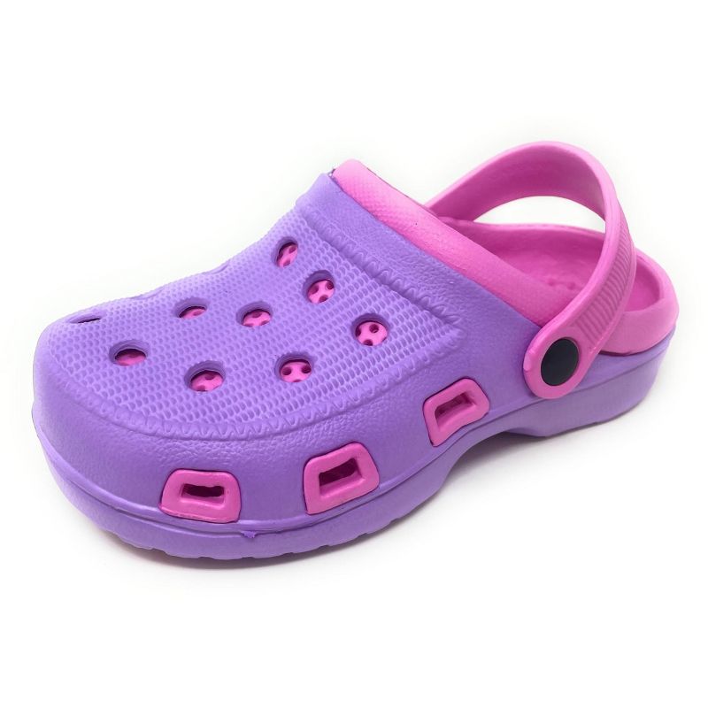 JEFFRICO Breathable Clogs for Kids Girls Garden Shoes Swim Beach Comfort Clog