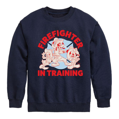 Boys' - Disney - Firefighter Mickey & Friends Graphic Long Sleeve Fleece Sweatshirt