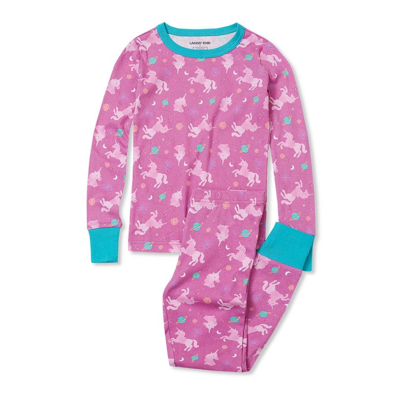 Lands' End Kids Pattern Snug Fit Pajama Set