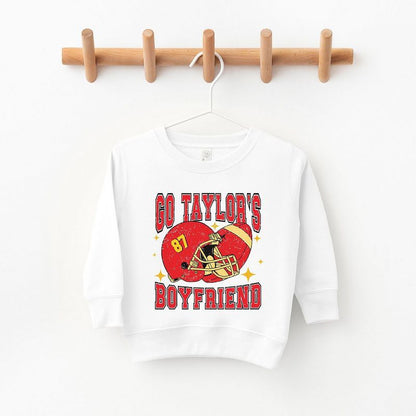 The Juniper Shop Go Taylor's Boyfriend Sparkle Toddler Graphic Sweatshirt