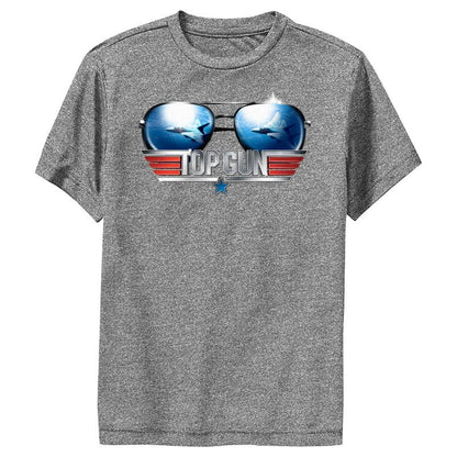 تي شيرت رياضي بشعار Top Gun Aviator للأولاد