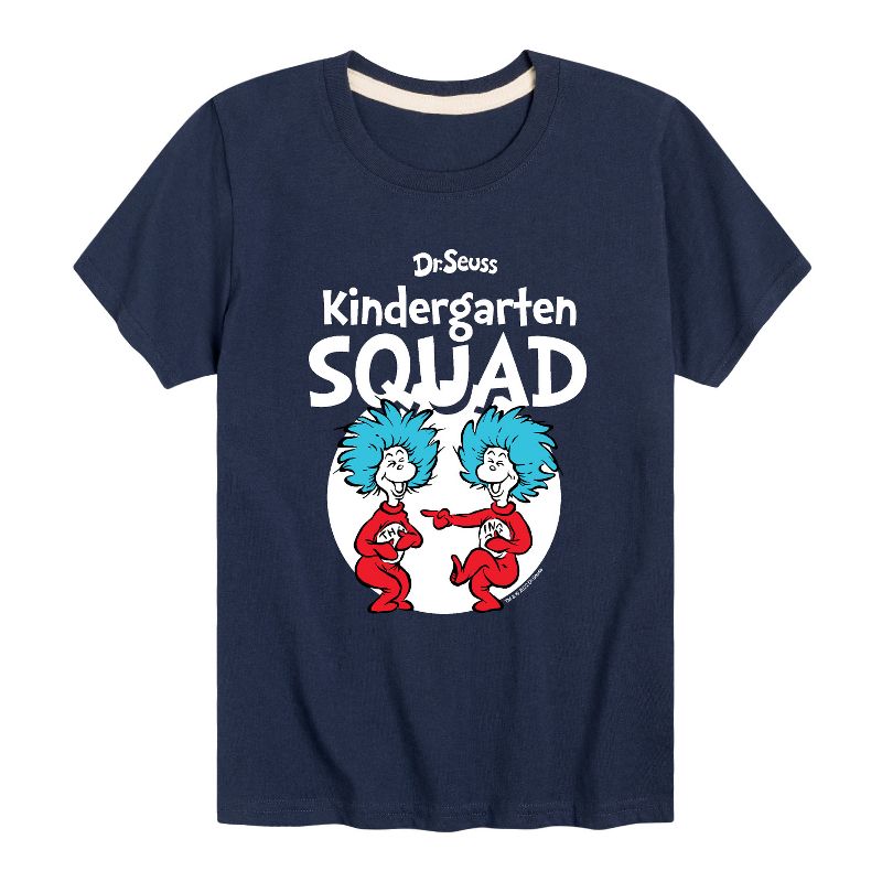 تي شيرت جرافيكي بأكمام قصيرة للأولاد من سلسلة "الشيء 1 الشيء 2" من سلسلة "دكتور سوس"