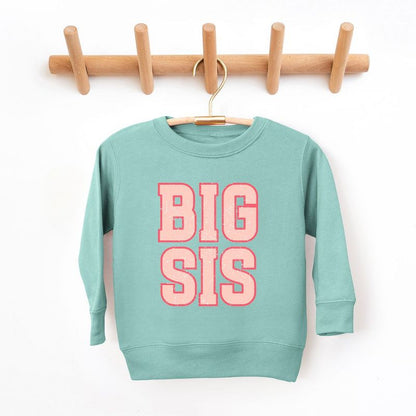 The Juniper Shop Big Sis Distressed Toddler Graphic Sweatshirt