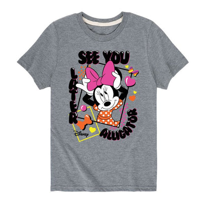 Boys' - Disney - Minnie Later Alligator Short Sleeve Graphic T-Shirt