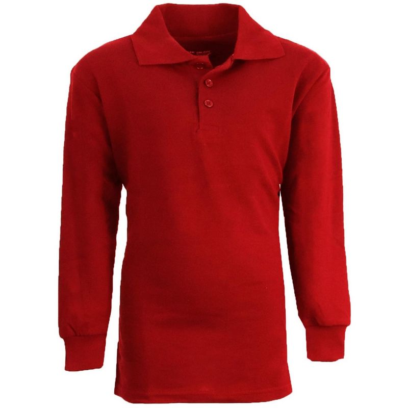 قميص بولو جالاكسي الأصلي ذو الأكمام الطويلة وقصة Slim Fit للأولاد (الجزء الثاني)