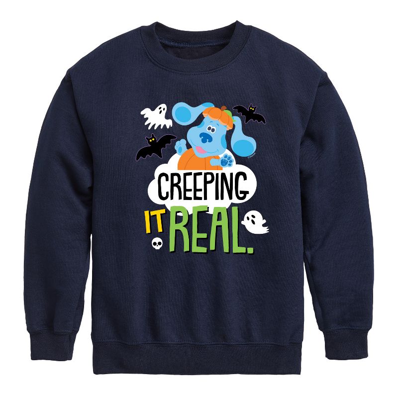 Boys' - Blue's Clues & You! - Creeping It Real Graphic Long Sleeve Fleece Sweatshirt