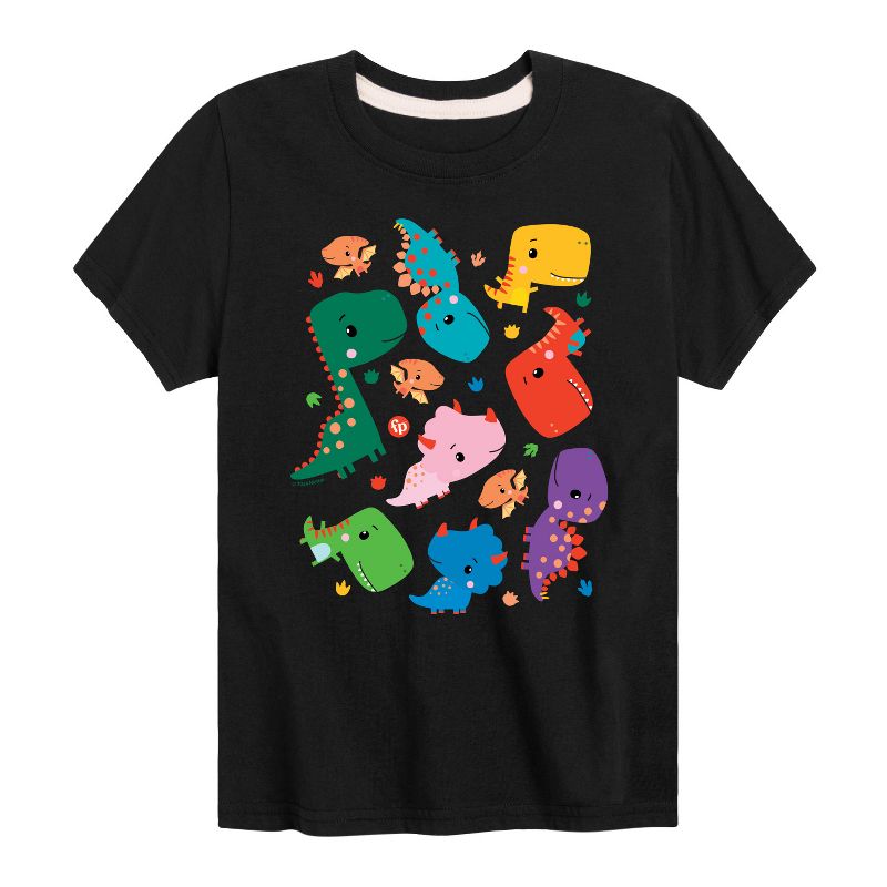 تي شيرت جرافيكي بأكمام قصيرة بنقشة ديناصور للأولاد من فيشر برايس