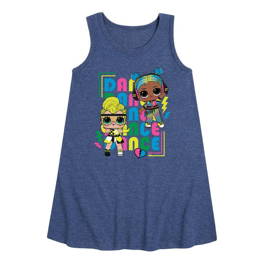 Girls' - LOL Surprise! - Dance Queens Graphic Sleeveless Aline Dress