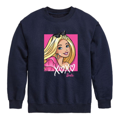 Boys' - Barbie - Xoxo Barbie Graphic Long Sleeve Fleece Sweatshirt