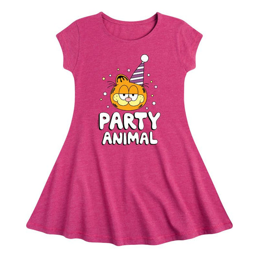 Girls' - Garfield - Party Animal Fit & Flair Cap Sleeve Dress