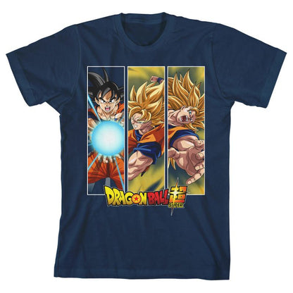 Dragon Ball Super Goku Saiyan Transformation Youth Navy T-shirt