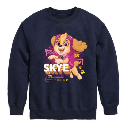 Boys' - Paw Patrol - Skye Character Graphic Long Sleeve Fleece Sweatshirt