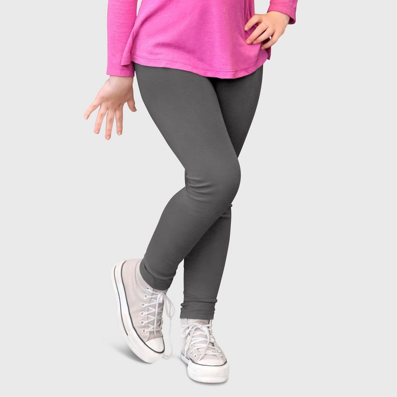 City Threads Girls 100% Cotton Leggings - USA-Made, Soft, Breathable & Sensory Friendly for Kids/Toddlers (Part 3)