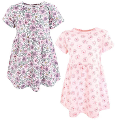 Luvable Friends Hudson Baby Short-Sleeve Dresses 2pk