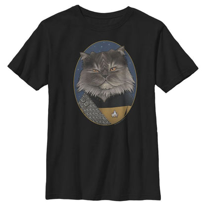 Boy's Star Trek: The Next Generation Lieutenant Commander Worf Cat T-Shirt