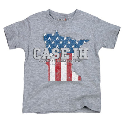Boys' - Case IH - Country Patriotic MN Short Sleeve Graphic T-Shirt
