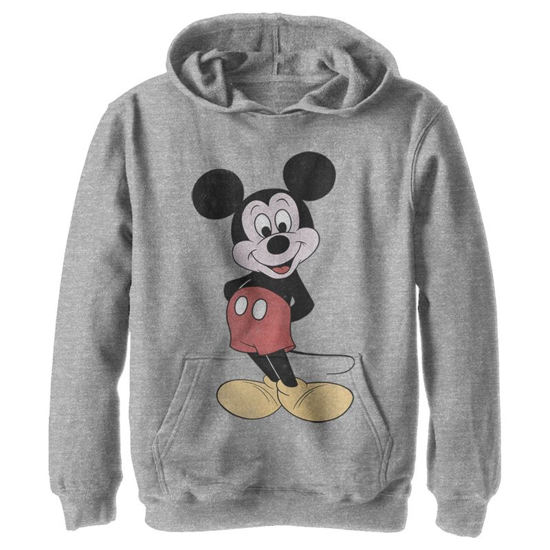 Boy's Disney Mickey Mouse Classic Cartoon Smile Pull Over Hoodie