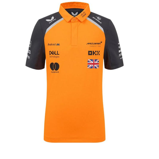 Castore McLaren F1 Kids 2025 Lando Norris Drivers Polo Shirt