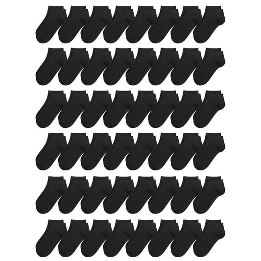 Kids Viscose Bamboo Ankle Socks Unisex Thin in Bulk Soft Boys Girls Stretch School Wholesale Socks 48 Pairs