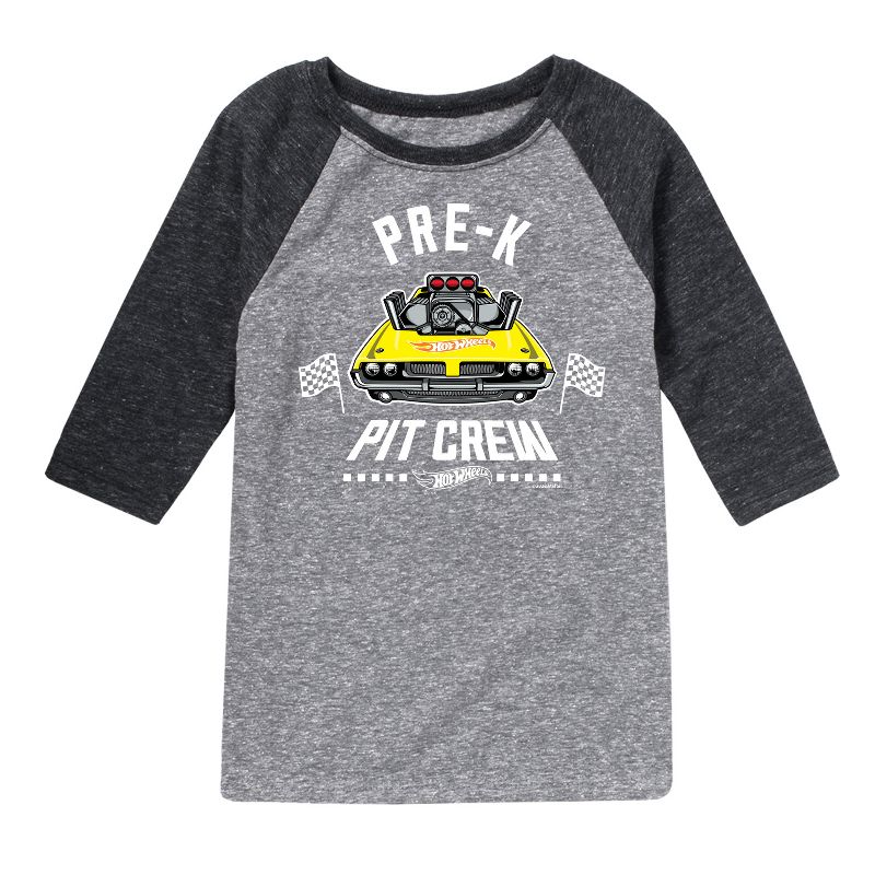 Boys' - Hot Wheels - Pit Crew Pre K Raglan Graphic T-Shirt