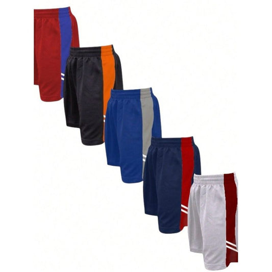 Kids 5 Pack Super Soft Mesh Shorts Ultra Soft Basics