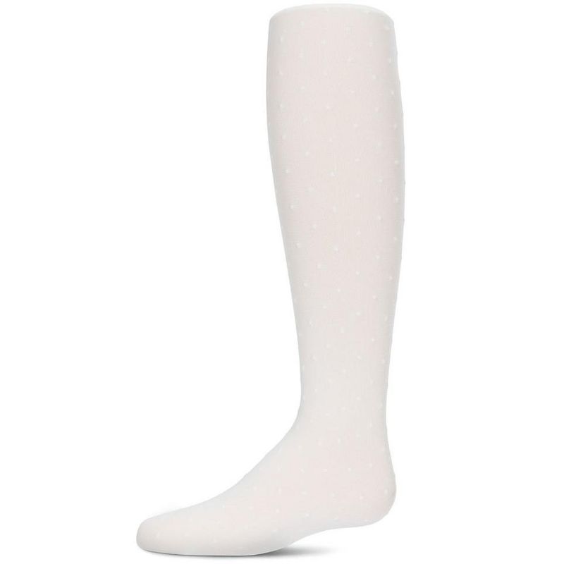 Memoi Girls' Dot Semi Opaque Nylon Tights