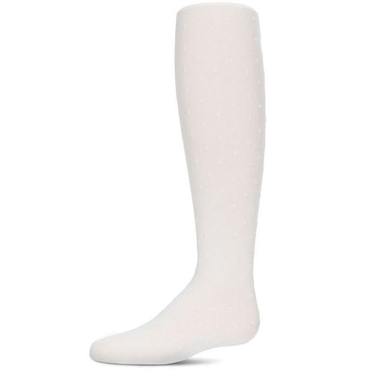 Memoi Girls' Dot Semi Opaque Nylon Tights