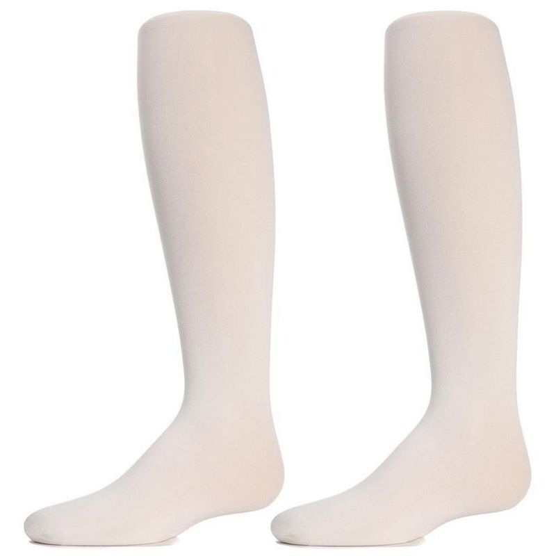 Memoi Girls' 2 Pair Pack Essentials Nylon Tights