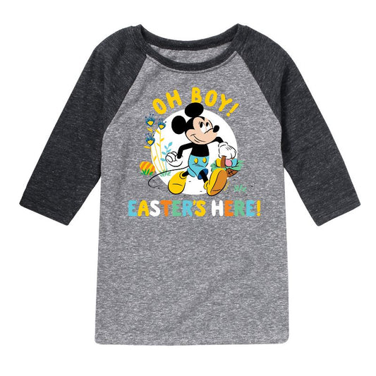 Boys' - Disney - Oh Boy Easters Here Raglan Graphic T-Shirt