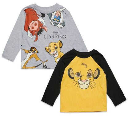 Disney Pixar 2 Pack Cosplay Raglan Long Sleeve T-Shirts