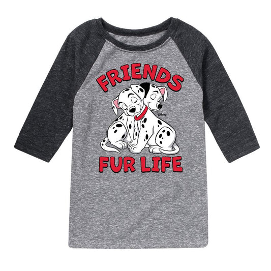 Boys' - 101 Dalmatians - Friends FUR Life Raglan Graphic T-Shirt
