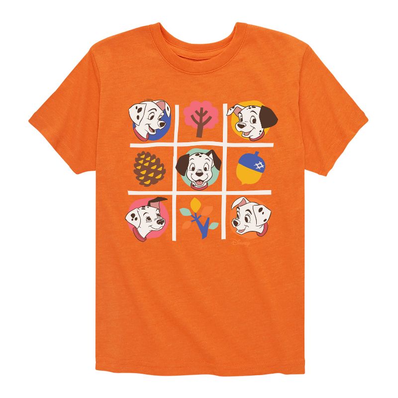 Boys' - 101 Dalmatians - Tic Tac Toe Grid of Puppies Short Sleeve Graphic T-Shirt
