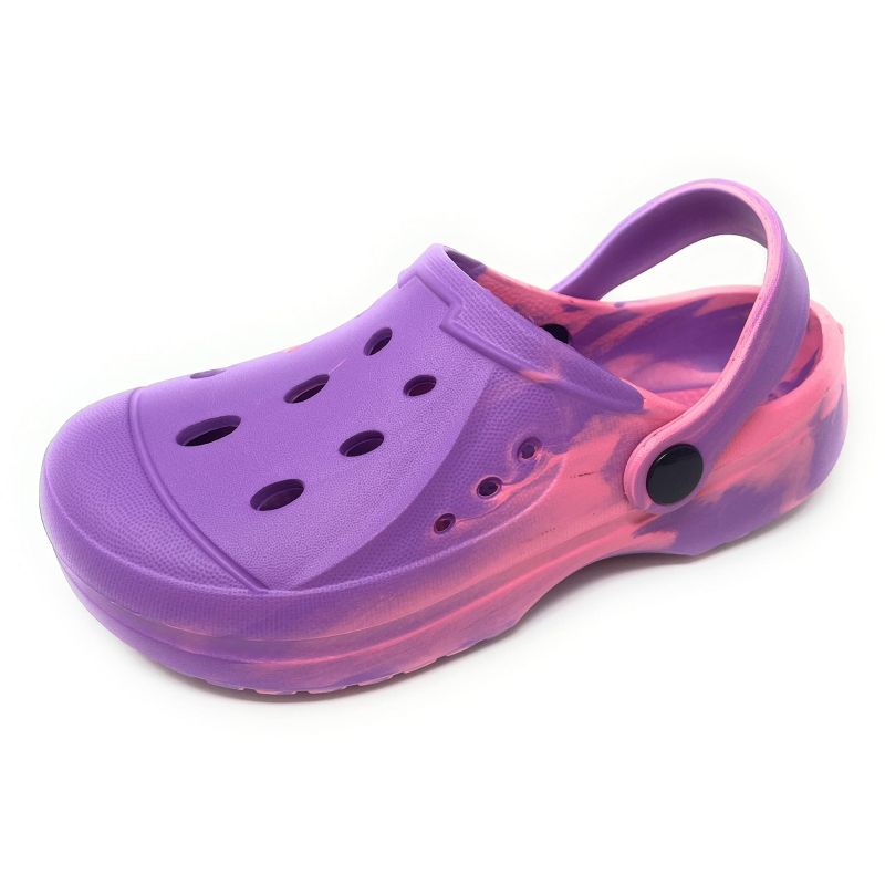 JEFFRICO Breathable Clogs for Kids Girls Garden Shoes Swim Beach Comfort Clog