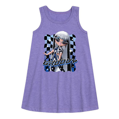 Girls' - LOL Surprise! - Groovy Babe Graphic Sleeveless Aline Dress