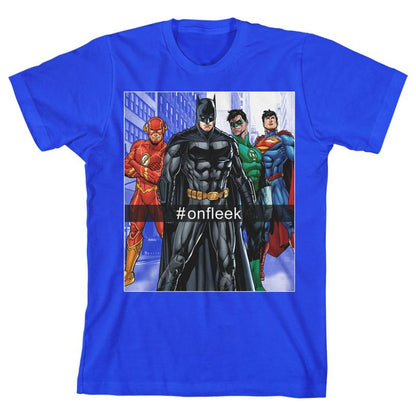 Justice League #OnFleek Boy's Royal Blue T-shirt