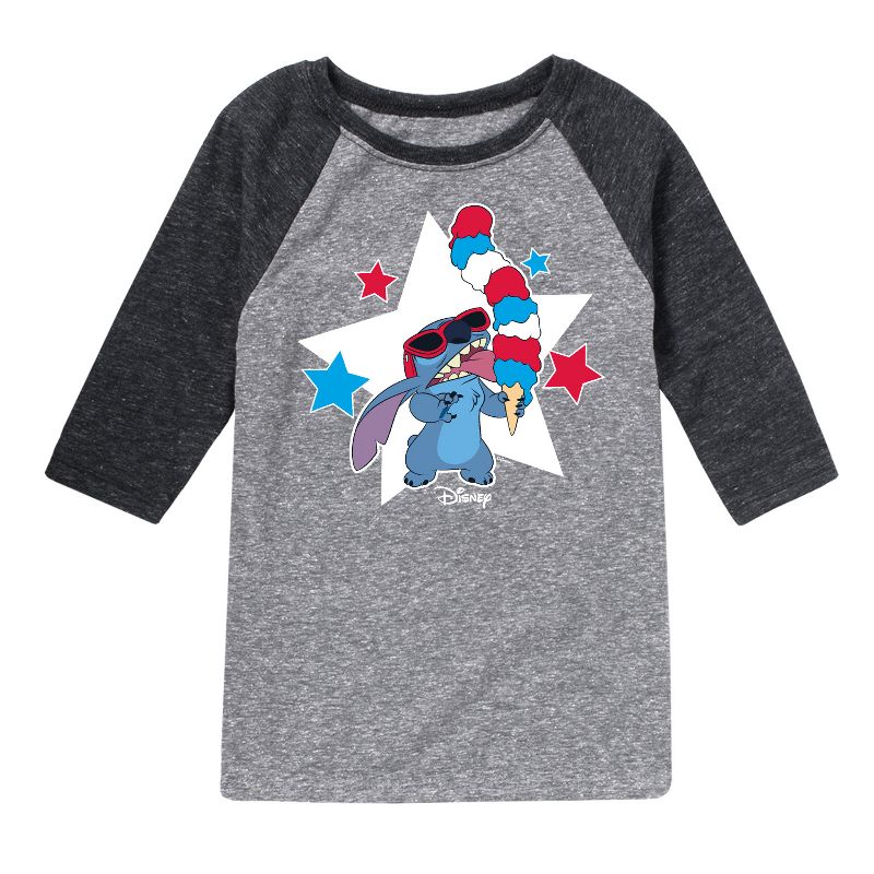 تي شيرت جرافيكي بطبعة آيس كريم ستيتش للأولاد - ليلو وستيتش