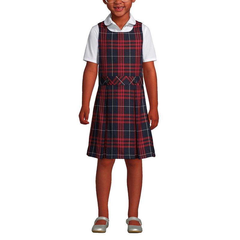 Lands' End Kids Uniform Plaid Jumper