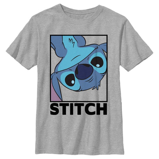 Boy's Lilo & Stitch Peekaboo Stitch Portrait T-Shirt