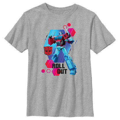 تي شيرت ترانسفورمرز: إيرث سبارك أوبتيموس رول آوت للأولاد