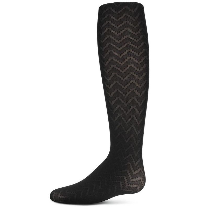 Memoi Girls' Wave Semi Opaque Nylon Tights