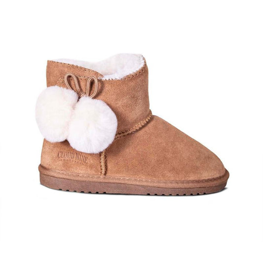 Cloud Nine Sheepskin Kid's Sheepskin Pom Pom Boot