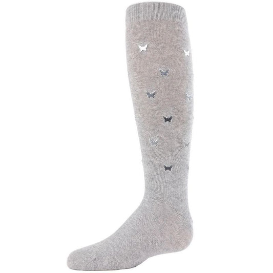 Memoi Fly Sky High Butterfly Girls Cotton Blend Knee Socks
