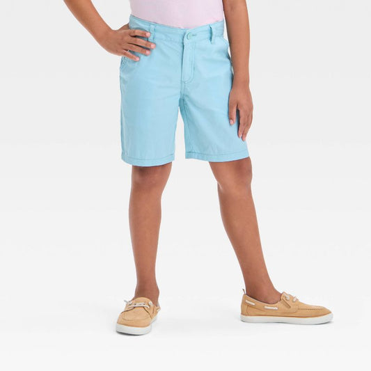 Boys' Regular Fit Flat Front 'At the Knee' Chino Shorts - Cat & Jack™