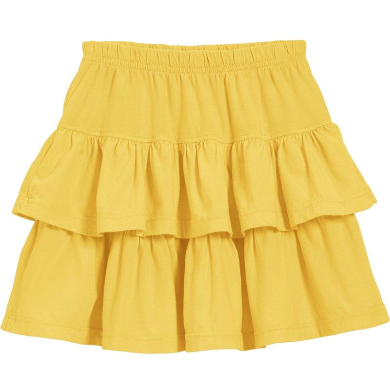 City Threads USA-Made Cotton Soft Girls Jersey Tiered Skirt
