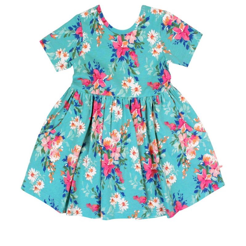 فستان بناتي محبوك بأكمام قصيرة من RuffleButts