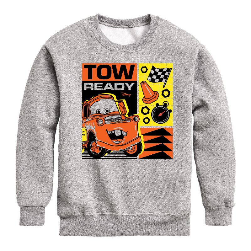 Boys' - Cars - Tow Ready Graphic Long Sleeve Fleece Sweatshirt