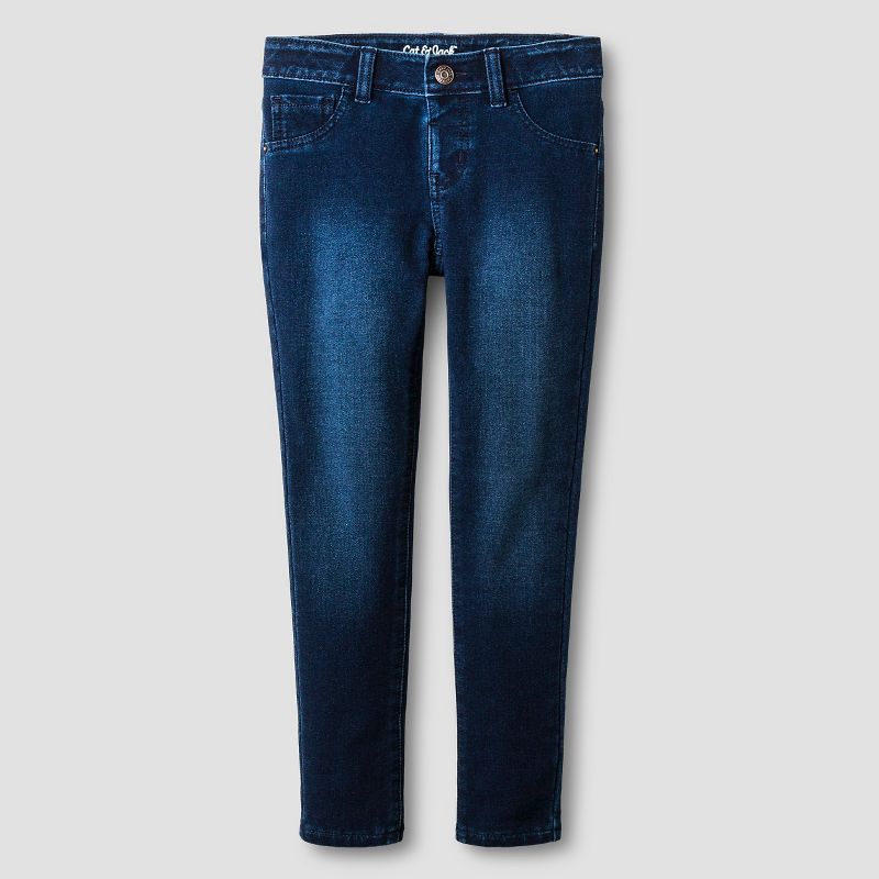 Girls' Mid-Rise Soft Knit Jeggings - Cat & Jack™