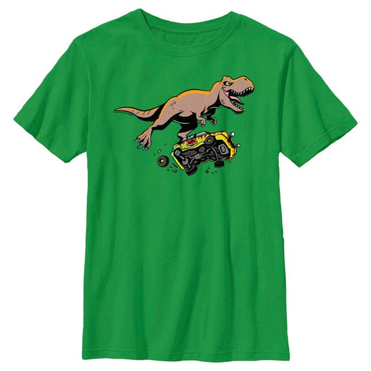 Boy's Jurassic World T. Rex Car Smash T-Shirt